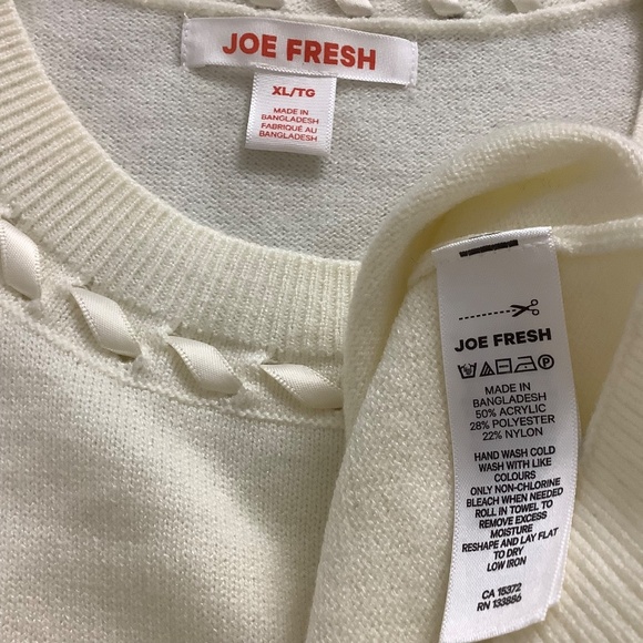 Joe Fresh XL Ivory Sweater LIKE NEW - Picture 10 of 10